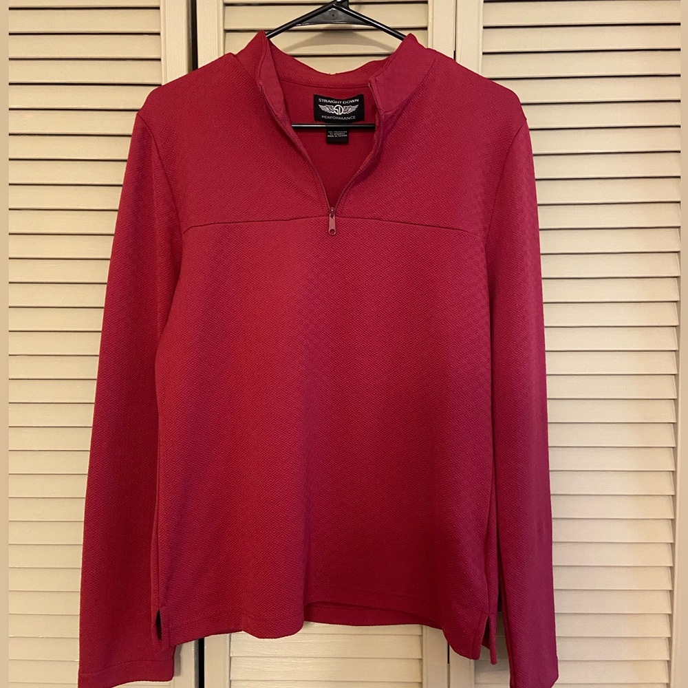 Straight Down Womens Golf Pullover